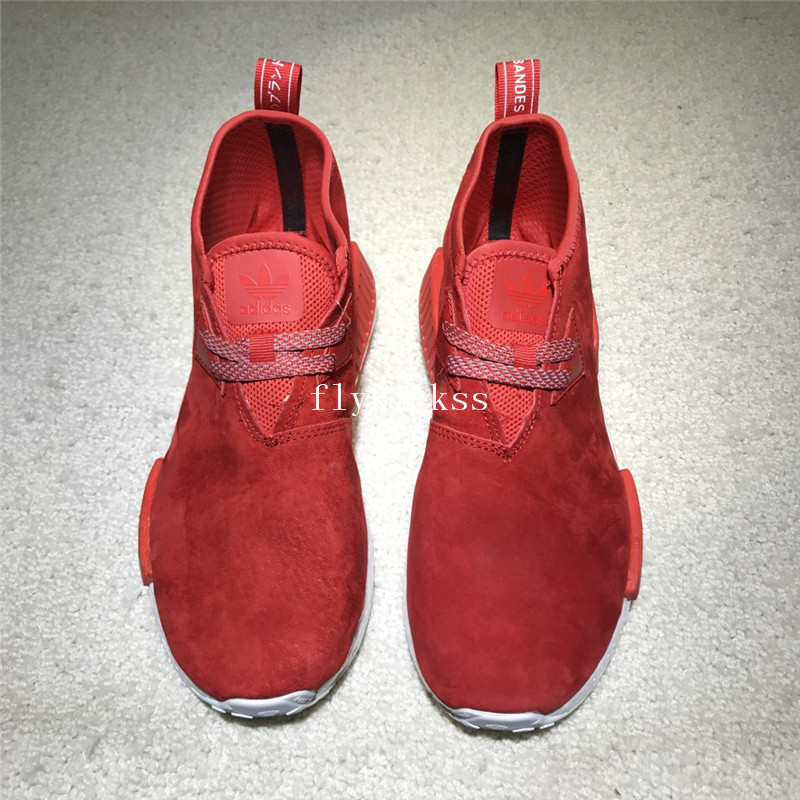 Real Boost Adidas NMD Chukka Suede Red